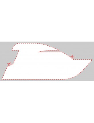 Blank Boat Shaped Label