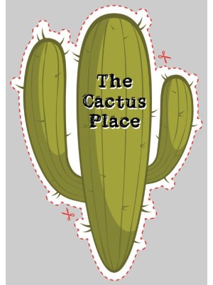 Cactus Shaped Label