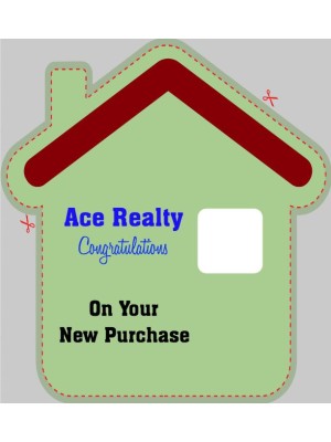 House or Home Shaped Label