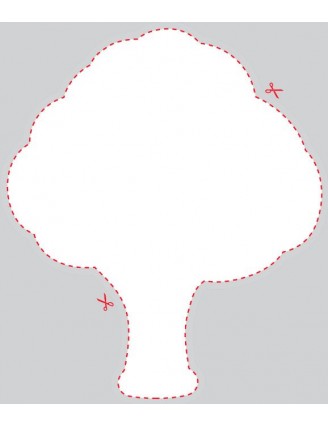 Blank Tree Shaped Label