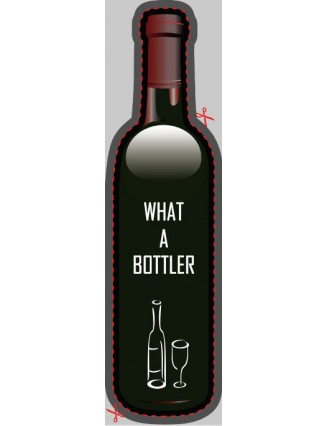 Wine Bottle Shaped Label