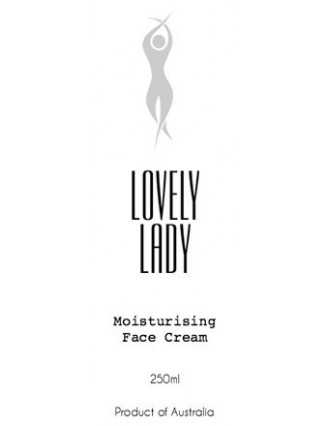 Lovely Lady Moisturising Skin Cream Label