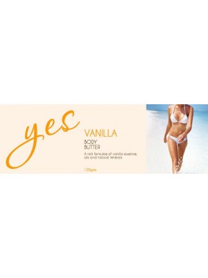 Vanilla Body Butter package Label