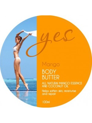 Yes Body Butter cosmetic Label