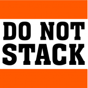 Do Not Stack Shipping Crate Sticker