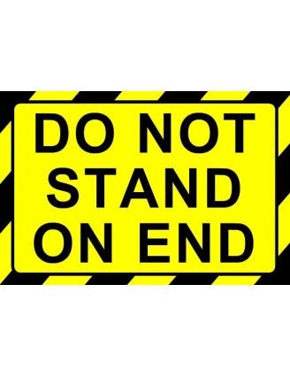 Do Not Stand On End Label