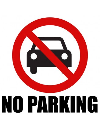 No Parking Square Sign