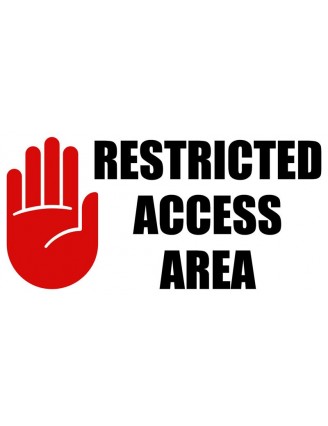 Restricted Access Area Sign