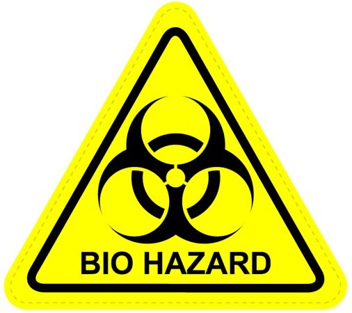 Biohazard Warning Sign Sticker