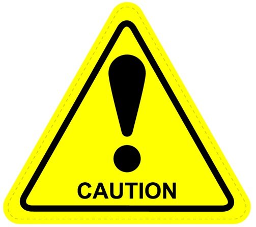 Caution Warning Sign Sticker