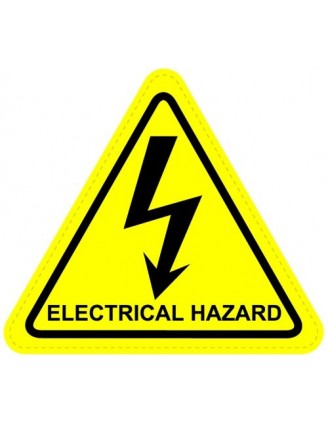 Electrical Hazard Warning Sign Stickers