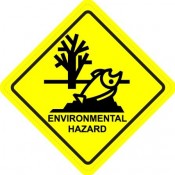Enviromental Hazard Diamond Warning Sign Sticker