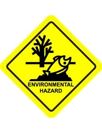 Enviromental Hazard Diamond Warning Sign Sticker