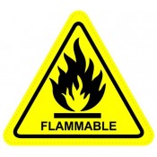 Flammable Warning Sign Sticker