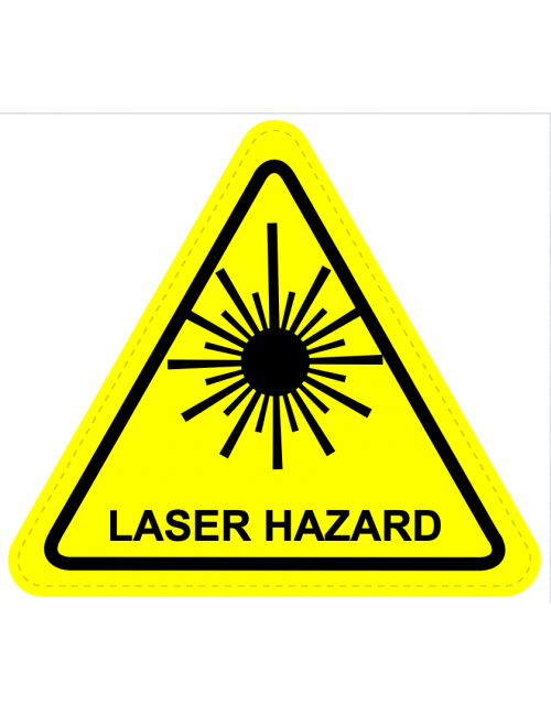 Laser Hazard Warning Sign Sticker