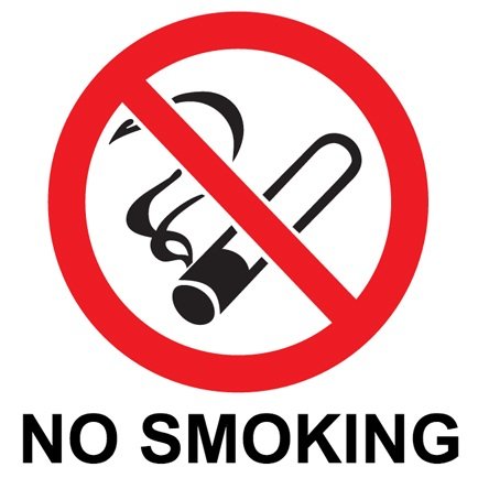 No Smoking Warning Symbol Sticker