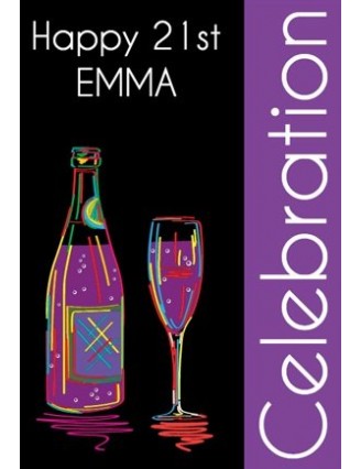 Simple Celebration Wine Label