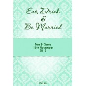 Eat Drink & be Married Wine Label