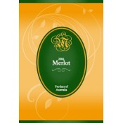 Green and Gold Oval Wine Label
