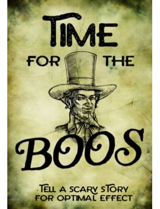 It's Time for Boos Wine Label