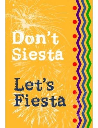 Lets Fiesta Wine Label