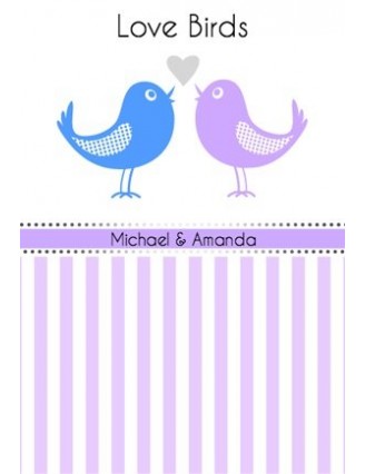 Love Birds Wine Label