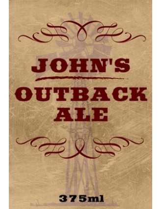 Outback Ale Beer Label