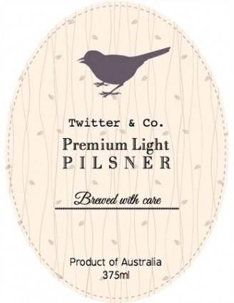 Premium Light Oval Wine Label