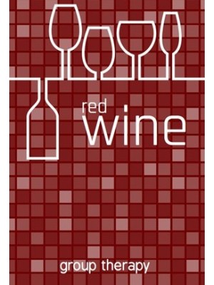 Checkered Red Wine Label