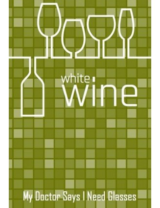 Chequered White Wine Label